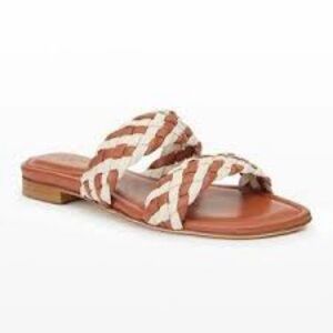 Lafayette 148 New York Aspen Women's Braided Slide Sandals Multicolor Size 8.5